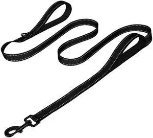 Dog Leash for Large Dogs that Pull, Double Handle, 6FT, Black Dog Leash for Large Dogs that Pull, Double Handle, 6FT, Black