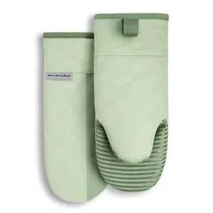 Beacon Two-Tone Non-Slip Oven Mitt Set, Pistachio/Graphite Green, 5.75"x13", 2 Piece Beacon Two-Tone Non-Slip Oven Mitt Set, Pistachio/Graphite Green, 5.75"x13", 2 Piece