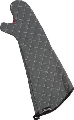 San Jamar Bestguard Oven Mitt with Reinforced Webguard Plus, Cotton, 17 Inches, Black San Jamar Bestguard Oven Mitt with Reinforced Webguard Plus, Cotton, 17 Inches, Black