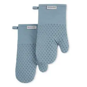 Asteroid Oven Mitt Set, 7"x12.5", Fog Blue, 2 Piece Asteroid Oven Mitt Set, 7"x12.5", Fog Blue, 2 Piece