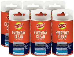 Everyday Clean Lint Roller Refills 6 Roller Refills 420 Sheets White Everyday Clean Lint Roller Refills 6 Roller Refills 420 Sheets White