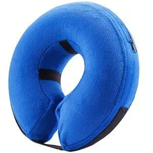 Inflatable Dog Cone Collar Alternative After Surgery Large, Blue Inflatable Dog Cone Collar Alternative After Surgery Large, Blue