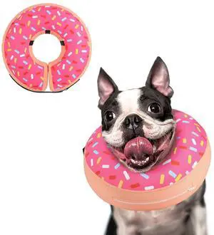 Inflatable Dog Cone Collar Alternative After Surgery, Doggie Neck Donut Collar Recovery ECollar for Post Surgery, Soft Dog Cone for Small Medium Puppies Cats Inflatable Dog Cone Collar Alternative After Surgery, Doggie Neck Donut Collar Recovery ECollar for Post Surgery, Soft Dog Cone for Small Medium Puppies Cats