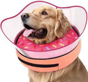 Raised Inflatable Dog Cone Collar to Stop Licking, Soft Dog Cone Alternative After Surgery, Doggie Neck Donut Collar for Small Medium Large Dogs Raised Inflatable Dog Cone Collar to Stop Licking, Soft Dog Cone Alternative After Surgery, Doggie Neck Donut Collar for Small Medium Large Dogs