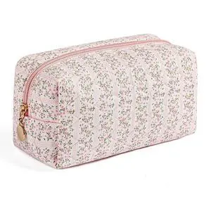 Makeup Bag Travel Cosmetic Bag for Women Girls, Zipper Make Up Pouch, Floral Flowers Toiletry Organizer Makeup, Portable Storage Cosmetic Travel Cloth Bag (Pink) Makeup Bag Travel Cosmetic Bag for Women Girls, Zipper Make Up Pouch, Floral Flowers Toiletry Organizer Makeup, Portable Storage Cosmetic Travel Cloth Bag (Pink)