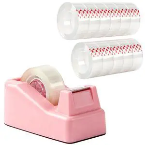 Desktop Tape Dispenser with Nonskid Base,Includes 12Rolls of Tape Desktop Tape Dispenser with Nonskid Base,Includes 12Rolls of Tape
