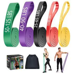 Resistance Bands for Working Out: 5-Level Anti-Snap Silicone Resistance Bands for Working Out: 5-Level Anti-Snap Silicone