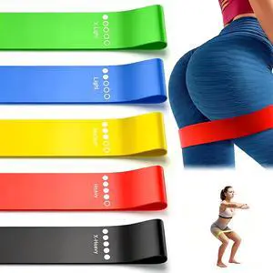 Resistance Bands Set 5-Pack, Exercise Workout Bands for Women & Men with 5 Resistance Levels, Elastic Fitness Bands for Home Gym, Yoga, Pilates, Stretching, Strength Training & Physical Therapy Resistance Bands Set 5-Pack, Exercise Workout Bands for Women & Men with 5 Resistance Levels, Elastic Fitness Bands for Home Gym, Yoga, Pilates, Stretching, Strength Training & Physical Therapy