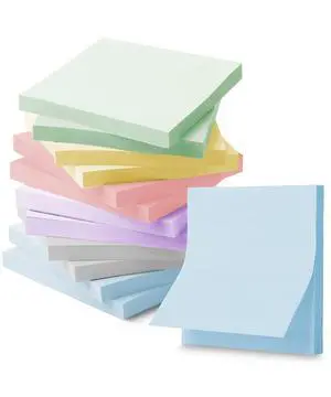 Sticky Notes, 3"x3", 12 Pads, 720 Sheets, Morandi Colors Sticky Notes, 3"x3", 12 Pads, 720 Sheets, Morandi Colors