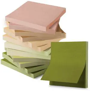 Sticky Notes, 3x3, 12 Pads, 600 Sheets, Dark and Earthy Colors Sticky Notes, 3x3, 12 Pads, 600 Sheets, Dark and Earthy Colors