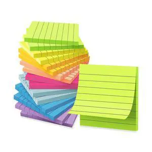 (16 Pack) Lined Sticky Notes 3x3 in Ruled Stickies,Bright Colors (16 Pack) Lined Sticky Notes 3x3 in Ruled Stickies,Bright Colors