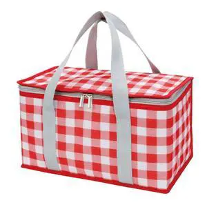Insulated Bag Picnic Basket Bags Beach Bag Foldable Cooler Bag Reusable with Zippered top-for Warm or Cold Picnic Accessories, Outdoor(13.8x7.9x7.9 in) (RED) Insulated Bag Picnic Basket Bags Beach Bag Foldable Cooler Bag Reusable with Zippered top-for Warm or Cold Picnic Accessories, Outdoor(13.8x7.9x7.9 in) (RED)