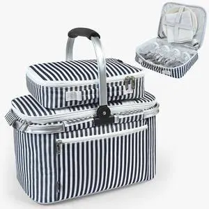 Insulated Picnic Basket Cooler Insulated Picnic Basket Cooler