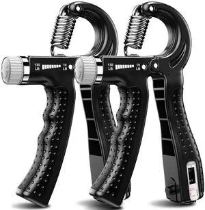 KDG Grip Strength Trainer 2 Pack Adjustable Resistance Forearm Exerciser KDG Grip Strength Trainer 2 Pack Adjustable Resistance Forearm Exerciser