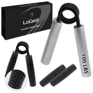 Metal Hand Grip Strengthener 100LB-350LB No Slip Heavy-Duty Grip Strengthener with Gift Box, Great Wrist & Forearm Hand Exerciser, Home Gym, Hand Gripper Grip Strength Trainer (Silver - 100LB) Metal Hand Grip Strengthener 100LB-350LB No Slip Heavy-Duty Grip Strengthener with Gift Box, Great Wrist & Forearm Hand Exerciser, Home Gym, Hand Gripper Grip Strength Trainer (Silver - 100LB)
