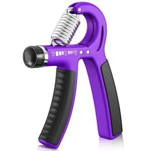 Grip Strengthener Forearm Strengthener, Adjustable Hand Grip for Strength Training & Rehabilitation, 10-132 lbs Resistance, Ideal for Athletes and Physical Therapy (1 Piece Purple) Grip Strengthener Forearm Strengthener, Adjustable Hand Grip for Strength Training & Rehabilitation, 10-132 lbs Resistance, Ideal for Athletes and Physical Therapy (1 Piece Purple)