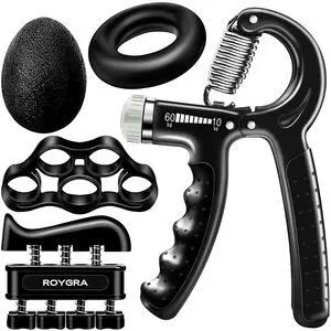 Grip Strength Trainer (5 Pack), Forearm Strengthener, Hand Strengthening Devices, Hand Exercisers for Strength, Finger Strengthener, Wrist Exerciser, Baseball Climbing Calisthenics Basketball Grip Strength Trainer (5 Pack), Forearm Strengthener, Hand Strengthening Devices, Hand Exercisers for Strength, Finger Strengthener, Wrist Exerciser, Baseball Climbing Calisthenics Basketball