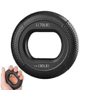 Hand Grip Strengthener, Finger Exerciser, Forearm Ring, Silicone Squeezer, Muscle Training, Fitness Workout, Physical Therapy, Set of 3, 20-60 LBS Hand Grip Strengthener, Finger Exerciser, Forearm Ring, Silicone Squeezer, Muscle Training, Fitness Workout, Physical Therapy, Set of 3, 20-60 LBS