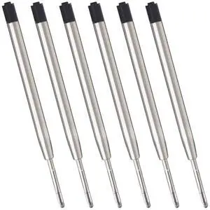 Black Ink Refills (6pcs), Replaceable Ballpoint Pen Refills Black Ink Refills (6pcs), Replaceable Ballpoint Pen Refills