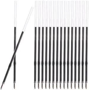 Retractable Ballpoint Pen Refills 30 Pieces 1mm, Medium Point 4.2 Inch Black Ink Refills Smooth Writing for Click Pens Retractable Ballpoint Pen Refills 30 Pieces 1mm, Medium Point 4.2 Inch Black Ink Refills Smooth Writing for Click Pens