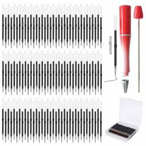 100 Pack Beadable Pens Refills Bulk - Black Ink Ballpoint Pen Refill, Smooth Writing Ink Refills for DIY Pen Making, Beaded Pens Supplies with Storage Box for DIY Lovers, Teachers 100 Pack Beadable Pens Refills Bulk - Black Ink Ballpoint Pen Refill, Smooth Writing Ink Refills for DIY Pen Making, Beaded Pens Supplies with Storage Box for DIY Lovers, Teachers