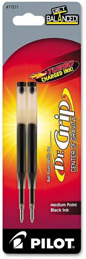 Dr. Grip Center of Gravity Ballpoint Ink Refill, Medium Point, Black Ink, 2-Pack (77271) Dr. Grip Center of Gravity Ballpoint Ink Refill, Medium Point, Black Ink, 2-Pack (77271)