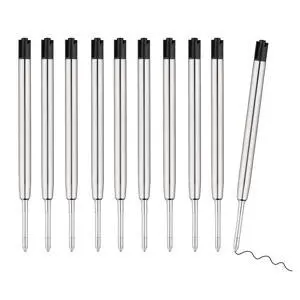 Ballpoint Ink Pen Refills for Parker Pen Refill for Twist Rollerball Pens (Black, 1MM Medium Tip, Pack of 10) Ballpoint Ink Pen Refills for Parker Pen Refill for Twist Rollerball Pens (Black, 1MM Medium Tip, Pack of 10)