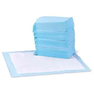 Leak-Proof Dog and Puppy Potty Training Pee Pads with Quick-Dry 5-Layer Super Absorbent Design, Regular Size 22 x 22 inch, Blue & White, 100 Count Leak-Proof Dog and Puppy Potty Training Pee Pads with Quick-Dry 5-Layer Super Absorbent Design, Regular Size 22 x 22 inch, Blue & White, 100 Count