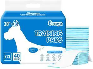 Training Pads, 30"X36", 40 Count, XXL Training Pads, 30"X36", 40 Count, XXL