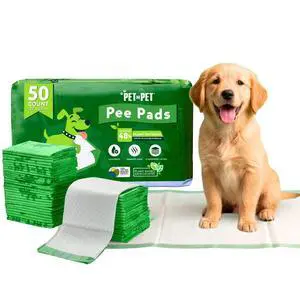 Pee Pads for Dogs, 50 Count, Plant Based, Unscented, Leak-Proof Pee Pads for Dogs, 50 Count, Plant Based, Unscented, Leak-Proof