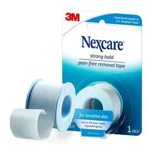 Strong Yet Pain Free Tape, Tears Easily, For Sensitive Skin, 1 Roll Strong Yet Pain Free Tape, Tears Easily, For Sensitive Skin, 1 Roll