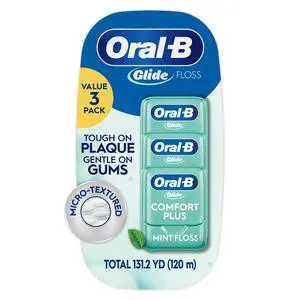 Glide Comfort Plus Dental Floss, Extra Soft, Value 3 Pack (40m Each) Glide Comfort Plus Dental Floss, Extra Soft, Value 3 Pack (40m Each)