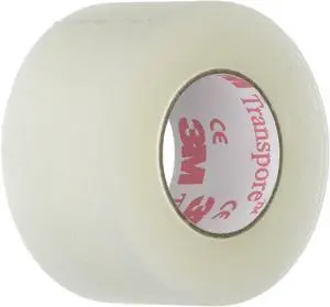 Transpore Clear 1-Inch Wide First Aid Tape, 10-Yard Roll (2 Rolls), Model:1527-1 Transpore Clear 1-Inch Wide First Aid Tape, 10-Yard Roll (2 Rolls), Model:1527-1