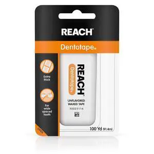 Dentotape Waxed Tape, Unflavored 100 Yards, 1 Count (Pack of 2) Dentotape Waxed Tape, Unflavored 100 Yards, 1 Count (Pack of 2)