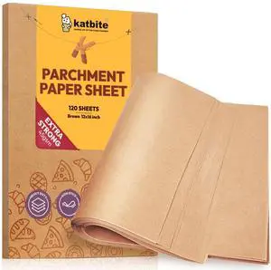 120 Pcs Parchment Paper Baking Sheets, 12x16 Inch, Heavy Duty 120 Pcs Parchment Paper Baking Sheets, 12x16 Inch, Heavy Duty