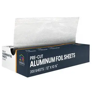Pre-Cut Aluminum Foil Sheets 200 Count - Foil Sheets For Food, 12 x 10.75, Easy Dispense Packaging, Premium Pop Up Aluminum Sheet, Tin Foils Sheet for Cooking, Grilling & Storage Pre-Cut Aluminum Foil Sheets 200 Count - Foil Sheets For Food, 12 x 10.75, Easy Dispense Packaging, Premium Pop Up Aluminum Sheet, Tin Foils Sheet for Cooking, Grilling & Storage