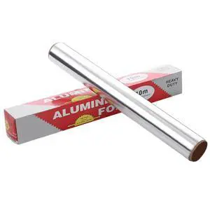 Roll Pack Aluminum Foil, 10 Meters/32.8 Feet 10 Microns Thick, Food Grade Tin Foil Roll Pack Aluminum Foil, 10 Meters/32.8 Feet 10 Microns Thick, Food Grade Tin Foil