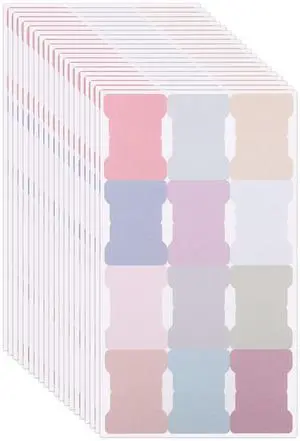 20 Sheets/240 Pieces Sticky Index Tabs, Double Sided Book Page Markers Tabs Blank Monthly Tabs Writable Sticky Notes Flags Self Adhesive Planner Stickers for Labeling 20 Sheets/240 Pieces Sticky Index Tabs, Double Sided Book Page Markers Tabs Blank Monthly Tabs Writable Sticky Notes Flags Self Adhesive Planner Stickers for Labeling
