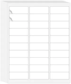 1" x 2-5/8" Address Labels 30 per Sheet 1500 Labels 50 Sheets 1" x 2-5/8" Address Labels 30 per Sheet 1500 Labels 50 Sheets