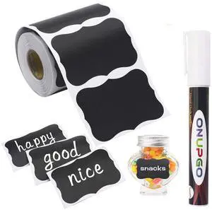 Chalkboard Labels-180pcs Waterproof Reusable Blackboard Stickers with 1 Liquid Chalk Marker for Mason Jars, Parties Decoration, Craft Rooms, Weddings, Storage, Organize Your Home & Kitchen Chalkboard Labels-180pcs Waterproof Reusable Blackboard Stickers with 1 Liquid Chalk Marker for Mason Jars, Parties Decoration, Craft Rooms, Weddings, Storage, Organize Your Home & Kitchen