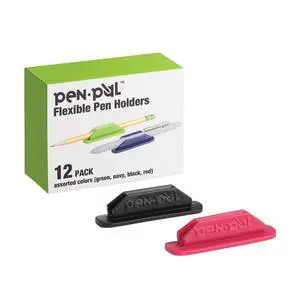 Pen Pal Pen Holders, Flexible Pen Holder, Writing Tool Organizer, Office and Teacher Supplies, Sticks to Clipboards, Asst Colors, 12 Pack (1009285) Pen Pal Pen Holders, Flexible Pen Holder, Writing Tool Organizer, Office and Teacher Supplies, Sticks to Clipboards, Asst Colors, 12 Pack (1009285)