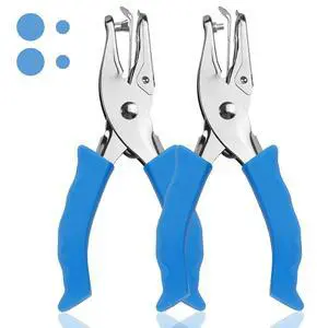 Single Hole Punch, 2 Pcs Hole Puncher, 1/4" and 1/8" Small Paper Punch Single Hole Punch, 2 Pcs Hole Puncher, 1/4" and 1/8" Small Paper Punch
