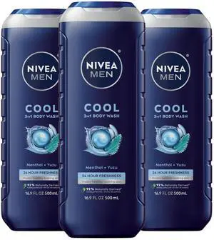 Cool 3-in-1 Body Wash with Menthol, Multipack, 3 x 16.9 FL OZ Cool 3-in-1 Body Wash with Menthol, Multipack, 3 x 16.9 FL OZ