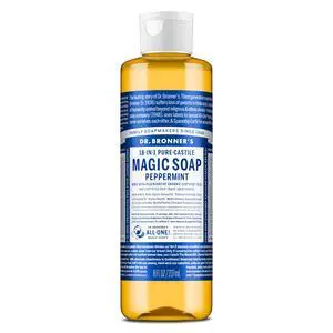 Peppermint Pure-Castile Liquid Soap, Body Wash, 8 oz Peppermint Pure-Castile Liquid Soap, Body Wash, 8 oz
