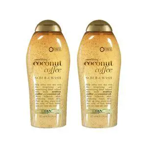 Smoothing + Coconut Coffee Exfoliating Body Scrub with Arabica Coffee & Coconut Oil, Moisturizing Body Wash for Dry Skin, Paraben-Free with Sulfate-Free Surfactants, 19.5 Fl Oz, 2 Pack Smoothing + Coconut Coffee Exfoliating Body Scrub with Arabica Coffee & Coconut Oil, Moisturizing Body Wash for Dry Skin, Paraben-Free with Sulfate-Free Surfactants, 19.5 Fl Oz, 2 Pack