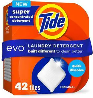 evo Laundry Detergent Original Scent Works on 100% of Common Stains Concentrated Travel Detergent HE Compatible and Instant Dissolve Fights Stains Better than Leading Detergent Sheet, 42 Count evo Laundry Detergent Original Scent Works on 100% of Common Stains Concentrated Travel Detergent HE Compatible and Instant Dissolve Fights Stains Better than Leading Detergent Sheet, 42 Count