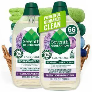 EasyDose Laundry Detergent Fresh Lavender Scent 2 Pack Ultra Concentrated Washing Detergent 23 oz EasyDose Laundry Detergent Fresh Lavender Scent 2 Pack Ultra Concentrated Washing Detergent 23 oz