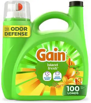 Liquid Laundry Detergent, With Odor Defense, Island Fresh Scent, Laundry Soap For HE Washing Machines, 132 fl oz, 100 Loads (Packaging May Vary) Liquid Laundry Detergent, With Odor Defense, Island Fresh Scent, Laundry Soap For HE Washing Machines, 132 fl oz, 100 Loads (Packaging May Vary)