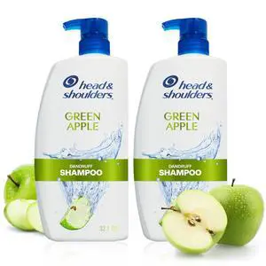 Green Apple Anti-Dandruff Shampoo Twin Pack, 72-Hour Protection, 1% Pyrithione Zinc, 32.1 fl oz Each Green Apple Anti-Dandruff Shampoo Twin Pack, 72-Hour Protection, 1% Pyrithione Zinc, 32.1 fl oz Each