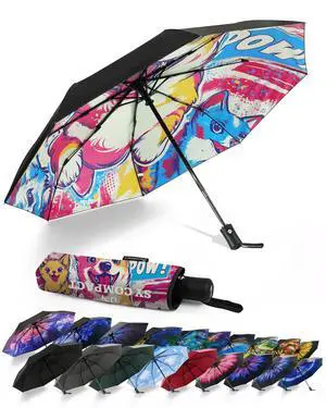 Travel Umbrella Windproof Automatic Compact UV Sun Protection Umbrellas Small,Strong & Portable, Durable Grip, Fits Backpack & Car, Factory Direct Travel Umbrella Windproof Automatic Compact UV Sun Protection Umbrellas Small,Strong & Portable, Durable Grip, Fits Backpack & Car, Factory Direct